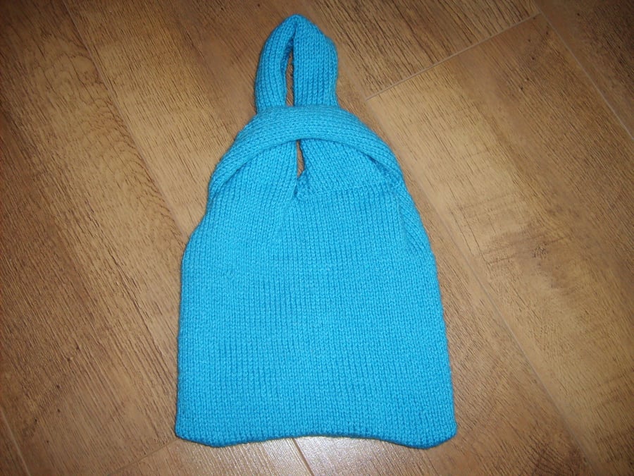 handmade knitted Japanese Knot Bag