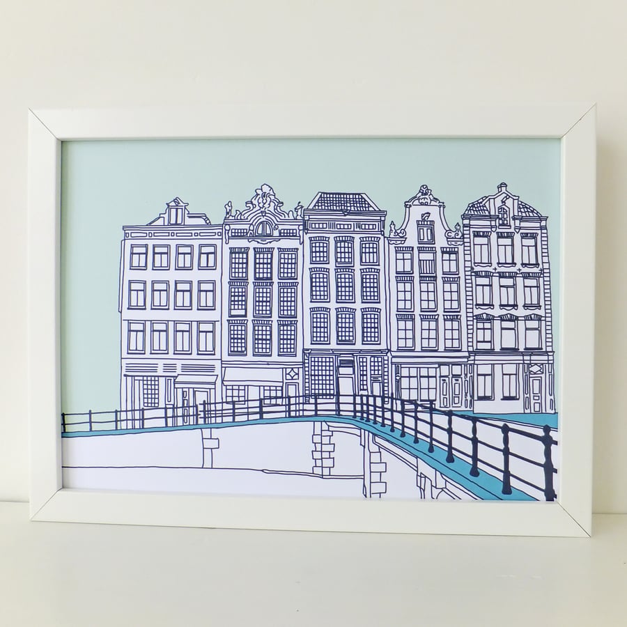 Amsterdam Picture in Mint green