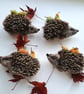 Needle Felted Hedgehog Brooch  - Image 5