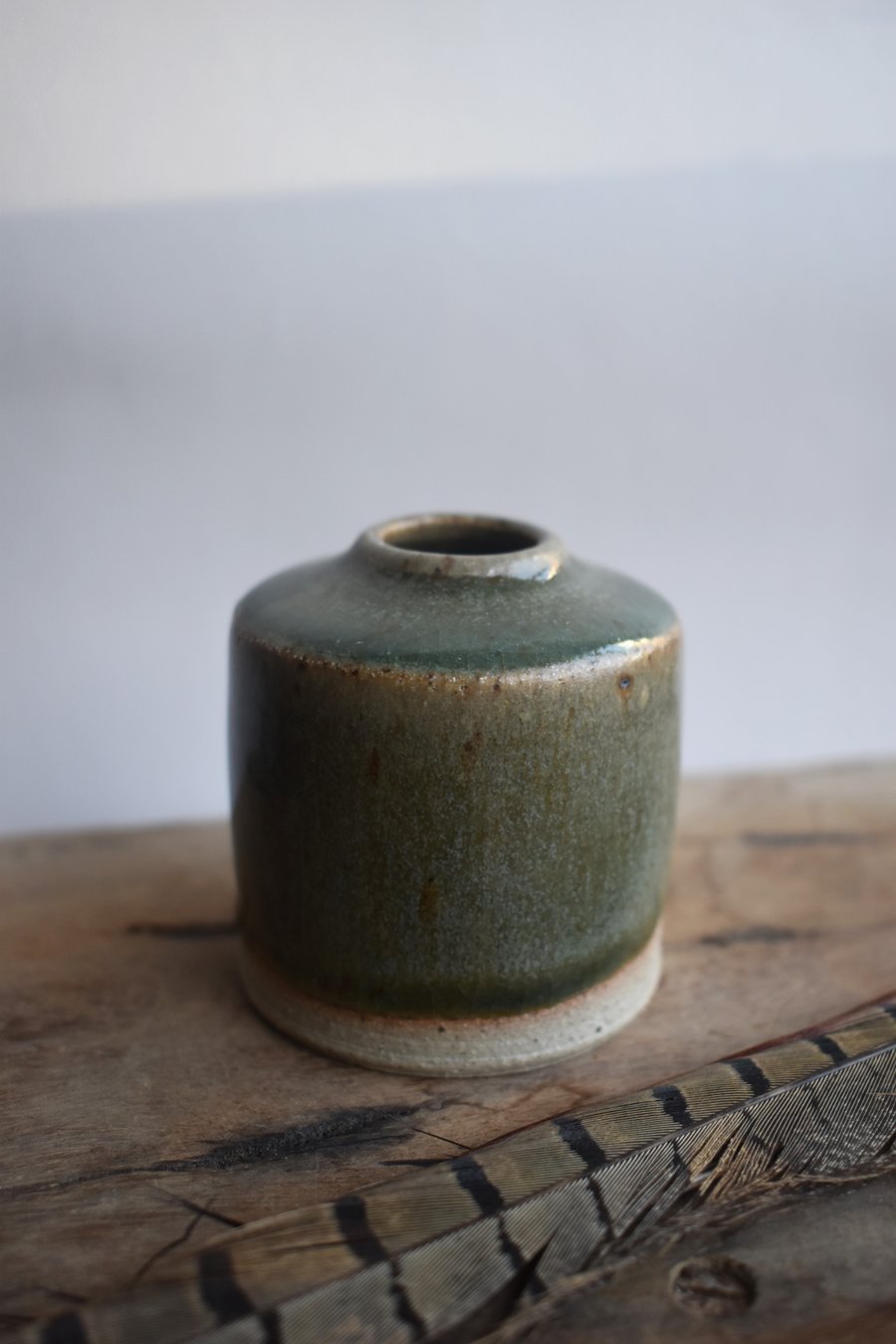Stoneware inkwell bottle