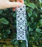 While Lace Bookmark in Tatting - Wedding Favour - Image 5