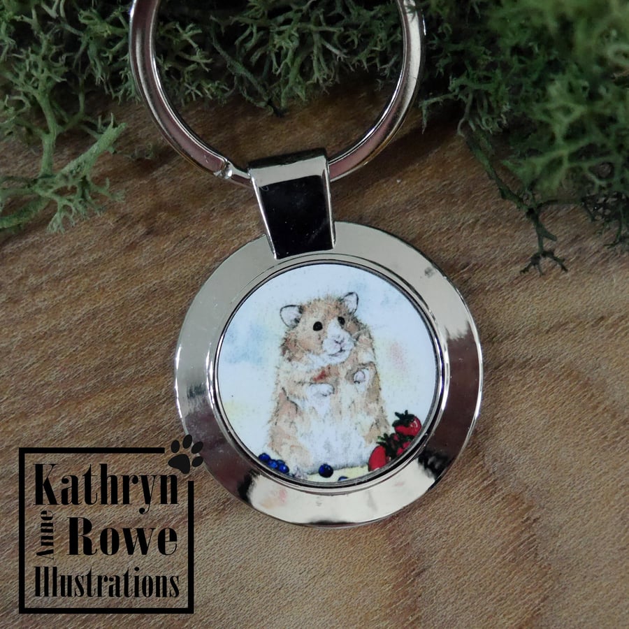 Hamster, Syrian Hamster, Hamster Keyring, Hamster Birthday, Hamster Gift