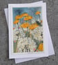Dandelions. Original Watercolour. Blank Card. 260145 - Image 3