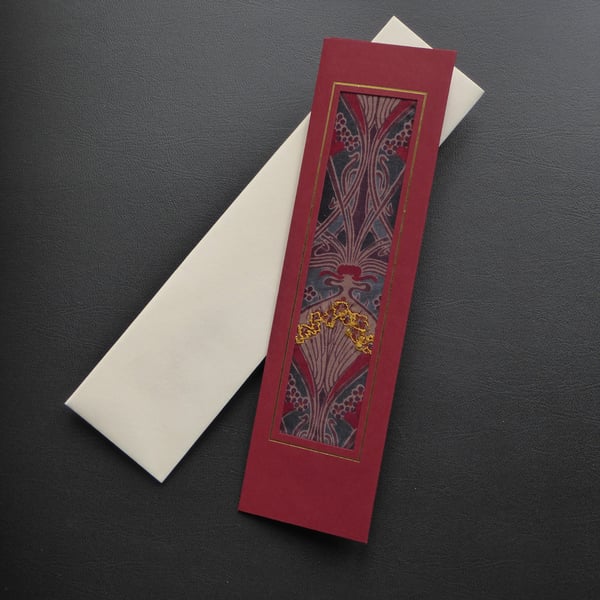 Individually Hand Crafted Textile Blank Bookmark Card