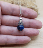 Minimalist cone kyanite pendant necklace - Image 3