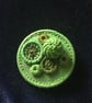 Dorset Button Medley Brooch, Emerald Green - Image 1