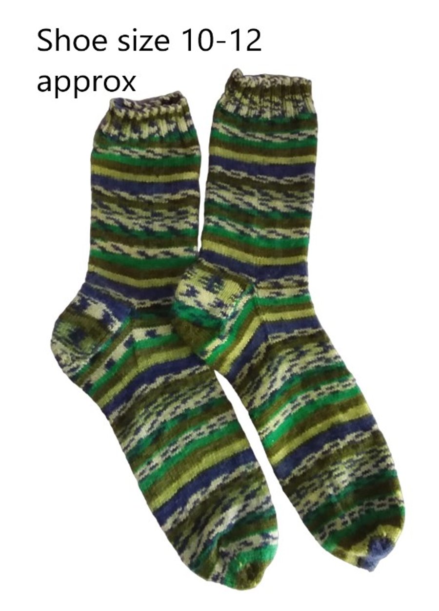 hand knitted socks, adult socks, wool socks