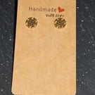 Snowflake Gold Snowflake Christmas stud earrings OOAK 1