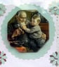 Vintage Style Grandpa Hugs - Hand Crafted 3D Decoupage Card - Blank 2946