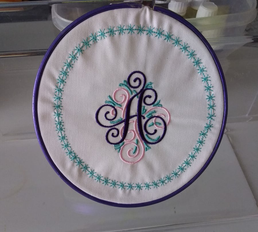 Monogram Embroidery Hoop