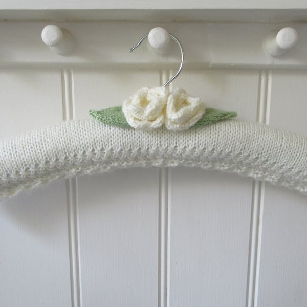 Coat hanger clothes hanger for a wedding dress - roses