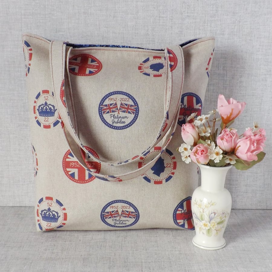 Tote bag, shopping bag, Platinum Jubilee