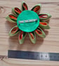 Handmade kanzashi fabric flower brooch - Image 4