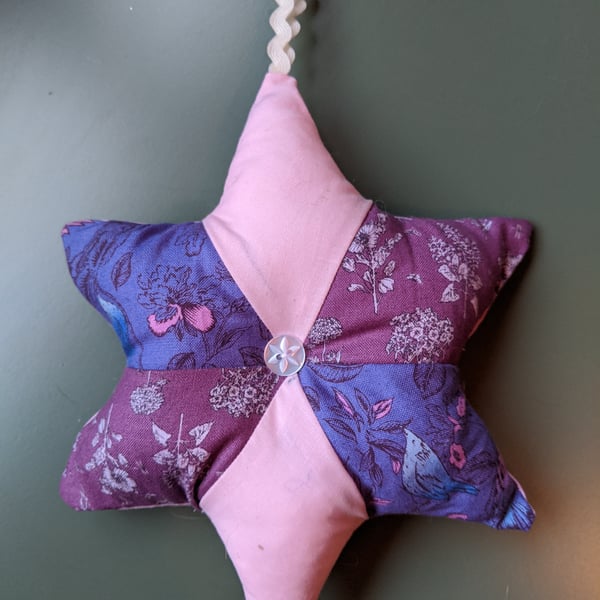 Pink and Purple Hanging Star Decoration