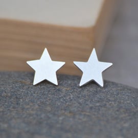 Star Earring Studs In Sterling Silver