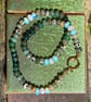 Prickly Pear Hand Knotted Beaded Gemstone Necklace