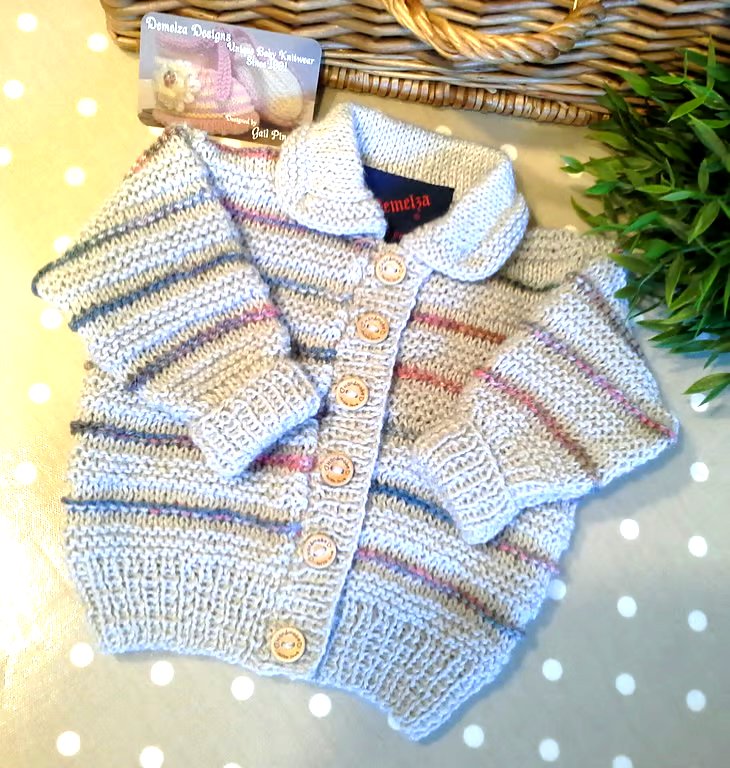 Baby Cardigan with Merino Wool  6-12 months