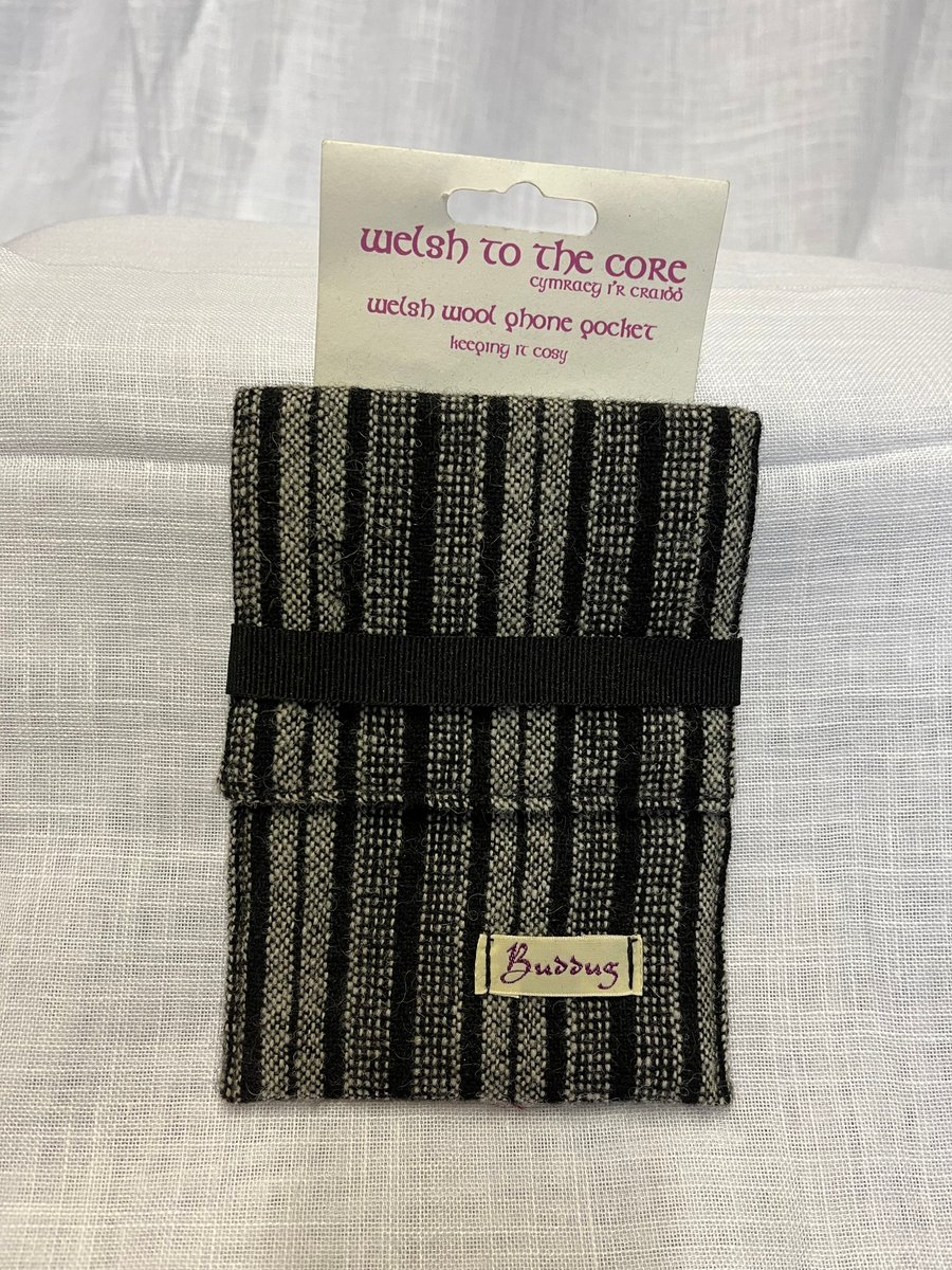 Handmade Welsh Wool Small phone pocket