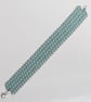 Light Green Beaded Cuff Bracelet - Image 5