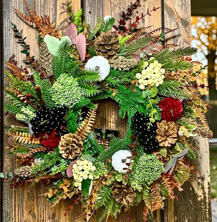 Enchanted Woodland Pumpkin Wreath