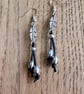 Leather Earrings, Silver Feather Boho Earrings Dainty Gift For Women - Image 7