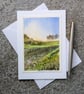 Low Sun. Blank Card Original Painting. 260169