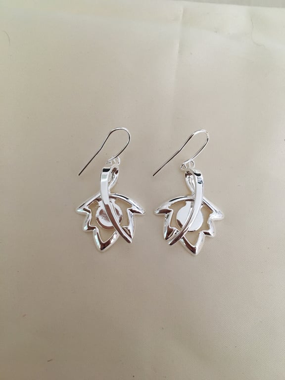 Maple Leaf Earring Setting - E10