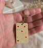 Hand Painted Ceramic Coaster & Matching Keyring Unique Handmade Gift Keepsake - Image 5