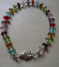 Multi Coloured Rondelle Bead Bracelet - Image 3