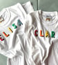 Kids rainbow name T-Shirt- child's birthday top- Shirt for boy or girl - Image 9