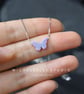 Pink Opal Butterfly Necklace With 925 Sterling Silver Chain - Image 8