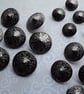 15mm 19mm & 23mm Italian Made Suit Buttons GUNMETAL - Image 6