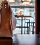 Handbag - Copper Brown Leather Shoulder Bag with Chain - Mother’s Day Gift  - Image 4