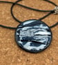 Midnight sky blue and white pendant  - Image 1