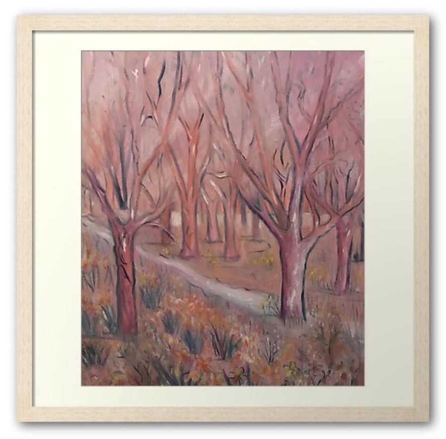 Framed Print Taken From The Original Oil Painting ‘Shades Of Pink’