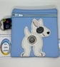 Bull Terrier Embroidered Poo bag dispenser  - Image 1