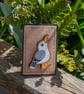 Gull Pin - Hand Painted Wooden Pin Badge