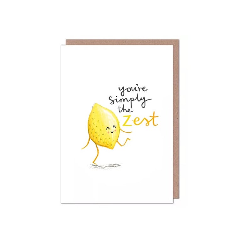 You're Simply the Best Zest Valentines Birthday Anniversary Lemon Card