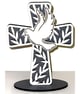 Holy Spirit Dove Cross Christian Faith Symbol Inspirational Wooden Decor