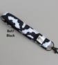 Handmade Halloween Spooky Wristlet Keychain, Spooky Goth Fabric Key Fob - Image 8