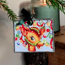 Unique retro glass Christmas decoration 
