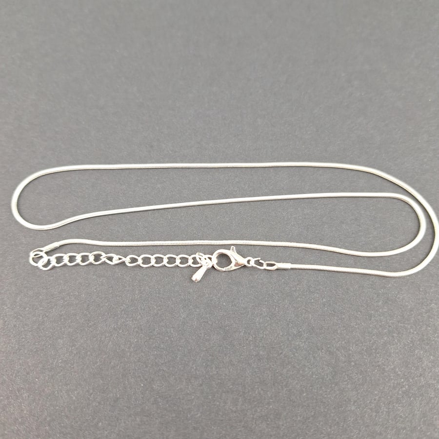 Silver Plated Snake Chain Adjustable 18 To 20inc Aprox