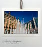 A4 Colour Photograph - Fountains Sheffield Town Hall