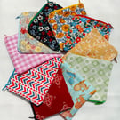 Small Bright Patterned Zip Coin Purse Cosmetic Pouch