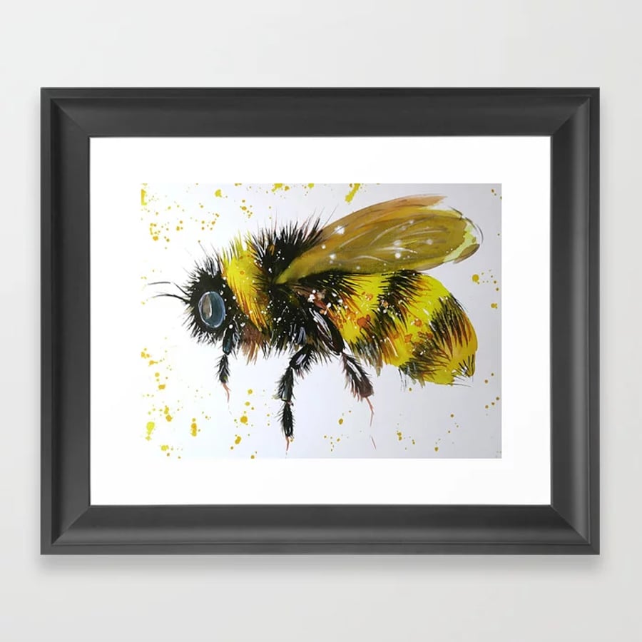A 4 Bumble bee   Print of 240 gsm paper, card