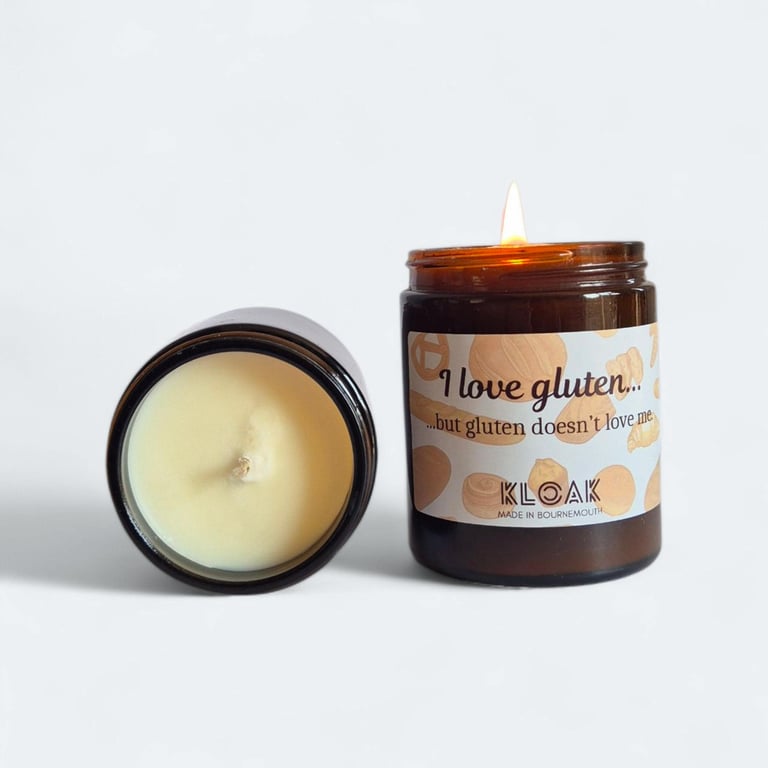 Gluten Doesn't Love Me Candle: Funny candles for coeliacs