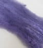 50g Logwood Purple Naturally Dyed BFL and Silk Wool Batt - Image 2