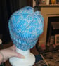 Beautiful mens blue and grey beanie hat - Image 4
