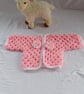 New Born Baby Girl Crochet Blanket Cardigan Hat Gift Set - Image 9