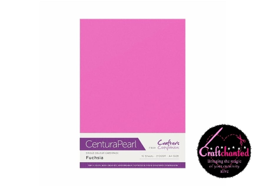 Crafter's Companion Centura Pearl 10 Sheet Pack - Fuchsia